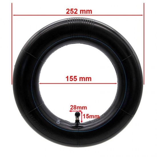 Camera trotinetă electrică 80/65-6, 10×3, 255×80, cu valvă 90x90 grade  
