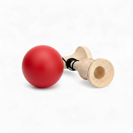 Kendama KBR Flaggy Red Rubber Maple big cups & blance hole