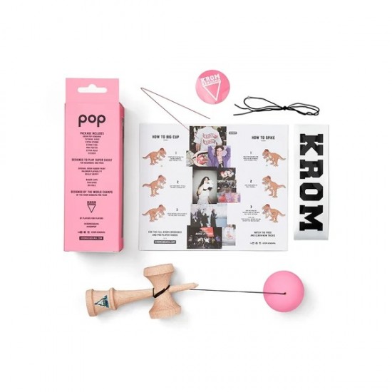 Kendama Krom POP RUBBER Pink Kendama Krom POP RUBBER Pink