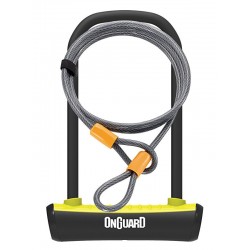 Antifurt Bicicleta ONGUARD ulock 115x230x11 mm + cablu 1200x10 mm
