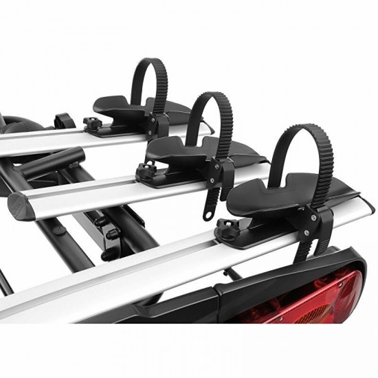 Suport de transport pentru 3 biciclete electrice AROSO Main 3 Silver, pliabil, pridere pe carlig de remorcare Suport de transport pentru 3 biciclete electrice AROSO Main 3 Silver, pliabil, pridere pe carlig de remorcare