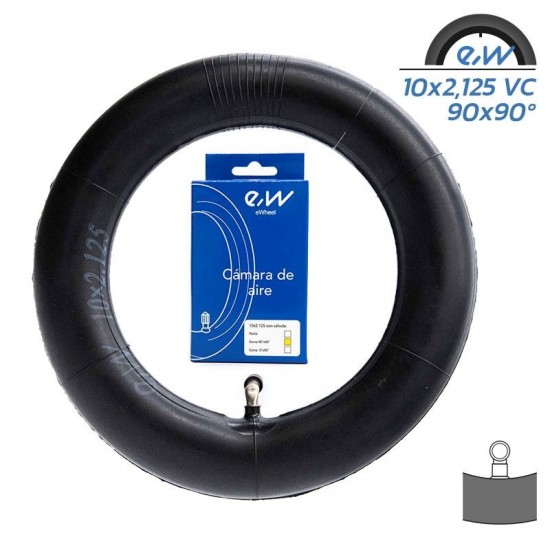 Camera de aer 10x2.125 inch, valva curbata la 90 de grade, pentru trotineta electrica ZERO, Quickvolt 10X Camera de aer 10x2.125 inch, valva curbata la 90 de grade, pentru trotineta electrica ZERO, Quickvolt 10X