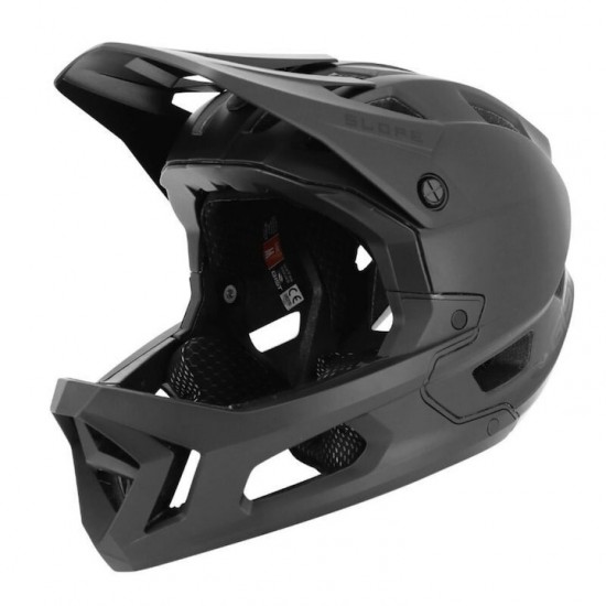 Casca full face bicicleta, downhill, Gist SLOPE, S-M 52/56cm, negru