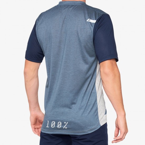 AIRMATIC Jersey Steel Blue/Grey: Mărime - LG