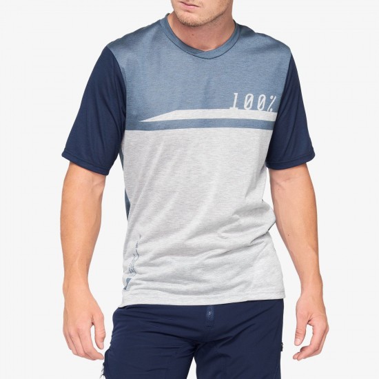 AIRMATIC Jersey Steel Blue/Grey: Mărime - LG