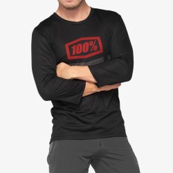 AIRMATIC 3/4 Sleeve Jersey Black/Red: Mărime - XL AIRMATIC 3/4 Sleeve Jersey Black/Red: Mărime - XL