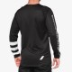 R-CORE Long Sleeve Jersey Black/White: Mărime - XL