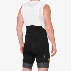 EXCEEDA Bib Shorts Black/Charcoal Lycra Kits: Mărime - LG EXCEEDA Bib Shorts Black/Charcoal Lycra Kits: Mărime - LG
