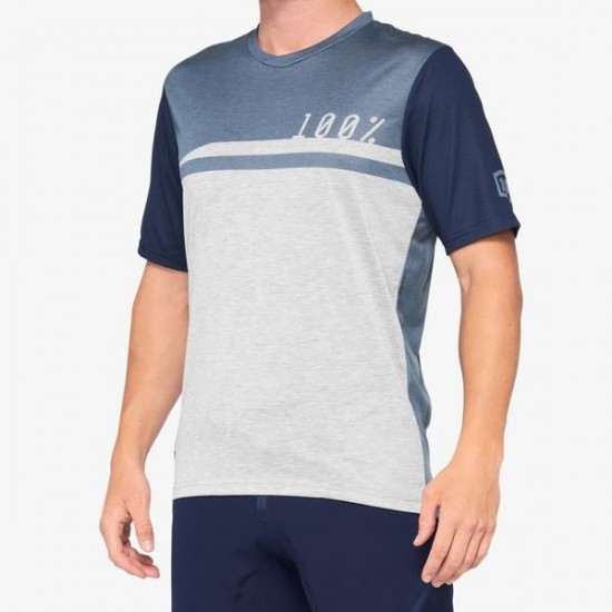 AIRMATIC Jersey Steel Blue/Grey: Mărime - LG