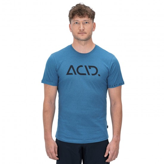 TRICOU ACID ORGANIC T-SHIRT CLASSIC LOGO BLUE S TRICOU ACID ORGANIC T-SHIRT CLASSIC LOGO BLUE S
