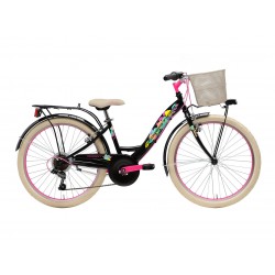Bicicleta Adriatica CTB 24 Donna 6V Neagra Bicicleta Adriatica CTB 24 Donna 6V Neagra