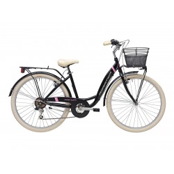Bicicleta Adriatica Panda 26 Lady 6V Negru Mat 42 cm Bicicleta Adriatica Panda 26 Lady 6V Negru Mat 42 cm