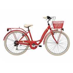 Bicicleta Adriatica Panda 26 Lady 6V Rosu Mat 42 cm Bicicleta Adriatica Panda 26 Lady 6V Rosu Mat 42 cm