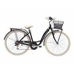 Bicicleta Adriatica Panda 28 Lady 6V Negru Mat 42 cm Bicicleta Adriatica Panda 28 Lady 6V Negru Mat 42 cm
