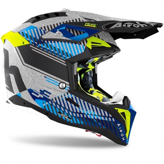 AIROH AVIATOR 3 WAVE SILVER GLOSS CHROME 2021: Mărime - L AIROH AVIATOR 3 WAVE SILVER GLOSS CHROME 2021: Mărime - L