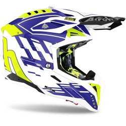 AIROH AVIATOR 3 RAMPAGE BLUE GLOSS: Mărime - XL AIROH AVIATOR 3 RAMPAGE BLUE GLOSS: Mărime - XL