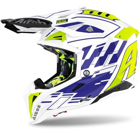 AIROH AVIATOR 3 RAMPAGE BLUE GLOSS: Mărime - XL AIROH AVIATOR 3 RAMPAGE BLUE GLOSS: Mărime - XL