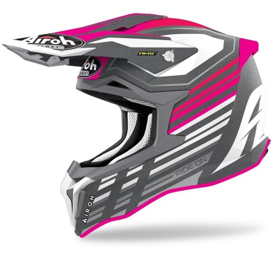 AIROH STRYCKER SHADED PINK MATT: Mărime - XL AIROH STRYCKER SHADED PINK MATT: Mărime - XL
