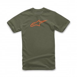 Tricou Alpinestars Ageless Classic Tee Verde/Portocaliu L Tricou Alpinestars Ageless Classic Tee Verde/Portocaliu L