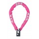 Incuietoare Lant AXA Clinch 6mm/85cm - Pink soft
