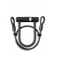 Incuietoare U AXA Newton Pro UL MINI 150/14 + cablu 100*8mm negru Incuietoare U AXA Newton UL MINI 16mm/140cm + Cablu 10mm/100cm - Black