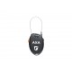 Incuietoare cablu AXA ROLL cablu retractabil 75/1.6mm cu cifru Incuietoare Cablu AXA ROLL cablu retractabil Cifru 1.6mm/75cm - Black
