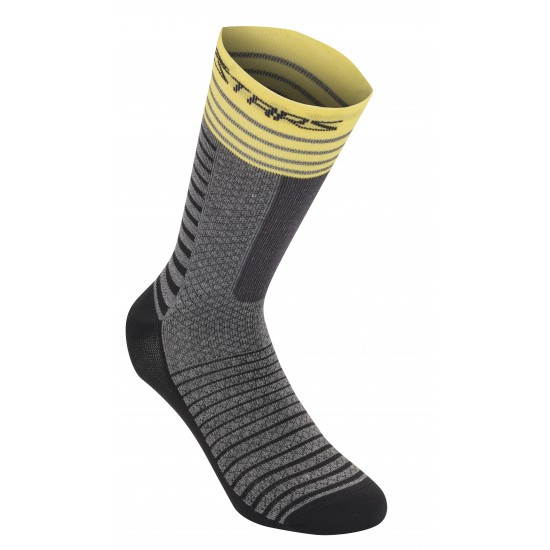 Sosete Alpinestars Drop Socks 19 Mid Gray/Yellow M
