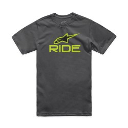 Tricou Alpinestars Ride 4.0 CSF Tee Charcoal/Lime/Black XL Tricou Alpinestars Ride 4.0 CSF Tee Charcoal/Lime/Black XL