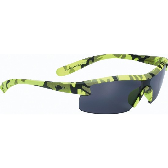 Ochelari soare copii BBB BSG-54 Camuflaj Mat/Galben Neon