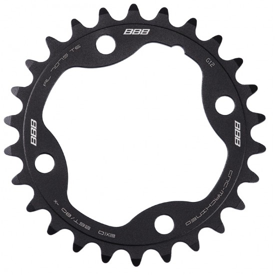 Placa pedalier BBB MTBGear comp. 2x10 Sram XX 26T/80 mm Placa pedalier BBB MTBGear comp. 2x10 Sram XX 26T/80 mm