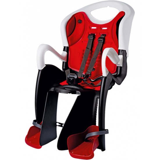 Scaun de copil BIKEFUN TIGER RELAX City spate alb/roşu