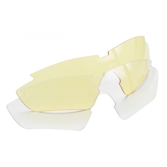 Ochelari BIKEFUN AIRJET negru, lentile policarbonat fumuriu, flash mirror C3 + Lentile de rezervă Ochelari BIKEFUN AIRJET negru - 6226-BK
