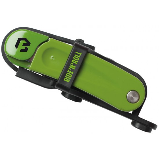 Lacăt BIKEFUN X-SAFE folding 70, cu suport, verde - X-1-GR