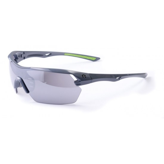 Ochelari BIKEFUN TARGET gri #2 smoke lentilă, silver mirror C3