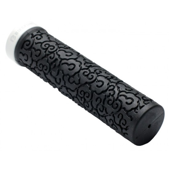 Manșon BIKEFUN COMP LOCK ON negru/alb 132mm - VLG-1320-11D2/W