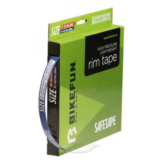 Bandă-fond jantă BIKEFUN SAFETAPE autoaderent road 16mmx45m albastru - JNA45M14