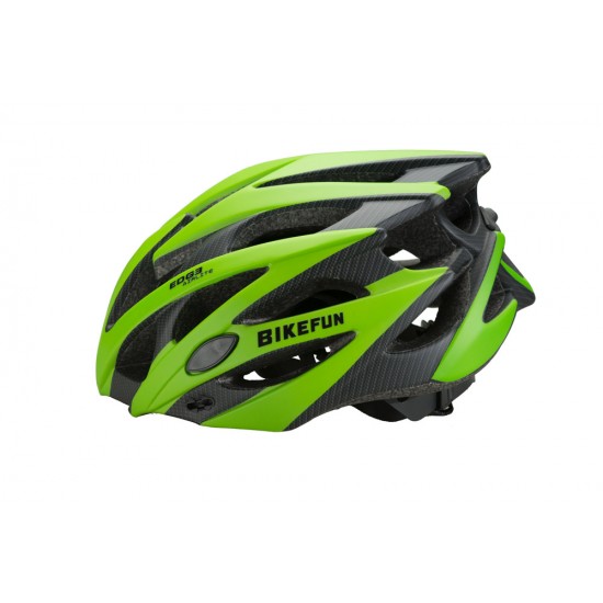 Cască BIKEFUN EDGE M verde/karbon 55-58 cm Cască BIKEFUN EDGE M verde/karbon 55-58 cm