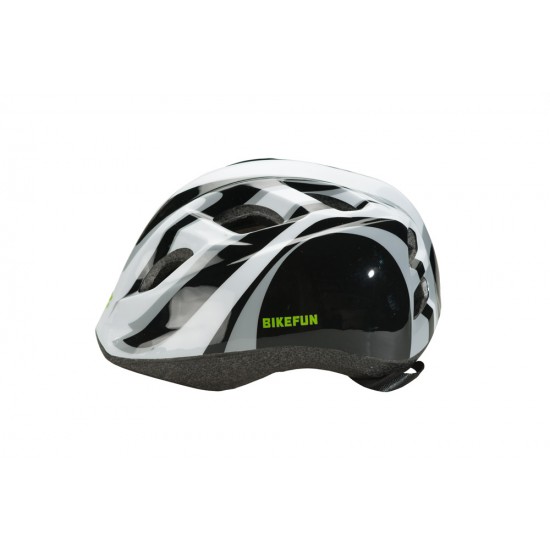 Cască BIKEFUN JUNIOR S negru/alb 48-52 cm Cască BIKEFUN JUNIOR S negru/alb 48-52 cm