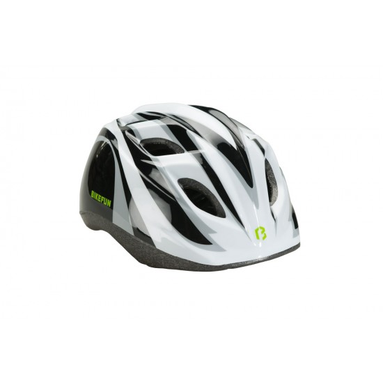 Cască BIKEFUN JUNIOR S negru/alb 48-52 cm Cască BIKEFUN JUNIOR S negru/alb 48-52 cm