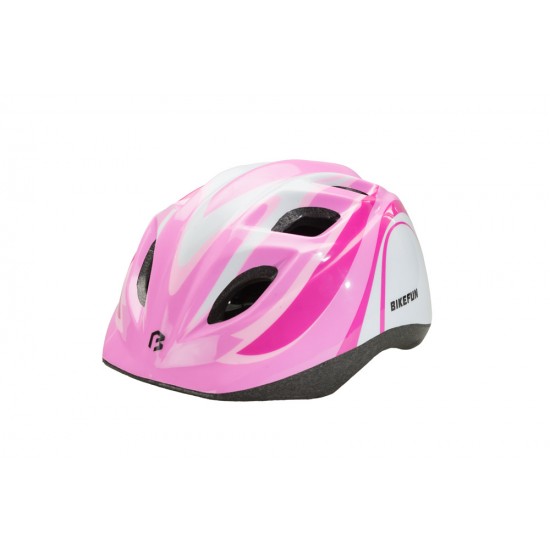 Cască BIKEFUN JUNIOR S pink/alb 48-52 cm Cască BIKEFUN JUNIOR S pink/alb 48-52 cm