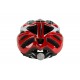 Cască BIKEFUN VISION M roșu-negru-alb, 55-58 cm