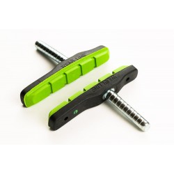 Saboți de frână BIKEFUN MTB 72 mm fără filet negru/verde - MTB-945-BKGRN Saboți de frână BIKEFUN MTB 72 mm fără filet negru/verde - MTB-945-BKGRN