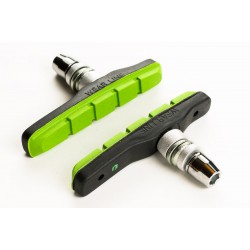 Saboți de frână BIKEFUN MTB 72 mm cu filet negru/verde - MTB-945V-BKGRN Saboți de frână BIKEFUN MTB 72 mm cu filet negru/verde - MTB-945V-BKGRN