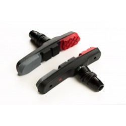 Saboți de frână BIKEFUN MTB 72 mm cu filet roșu/negru/gri - MTB-960V Saboți de frână BIKEFUN MTB 72 mm cu filet roșu/negru/gri - MTB-960V