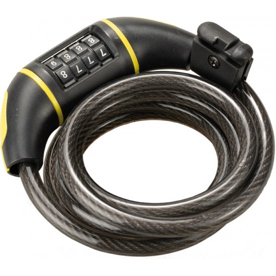 Lacăt BIKEFUN Riddle 2 cu cifru 10x1800 mm - L4045-10-1800