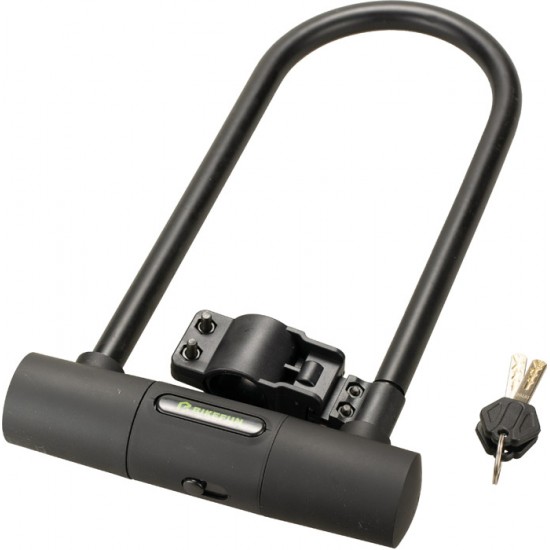 Lacăt BIKEFUN Full Back 3 antifurt tip U 180x320 mm, cu suport - L1029-180-320
