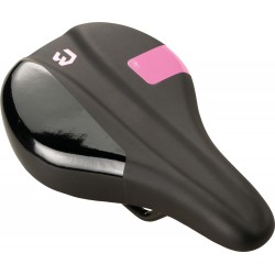 Șa BIKEFUN CHAMPION GIRL junior, negru-pink - D924V-2