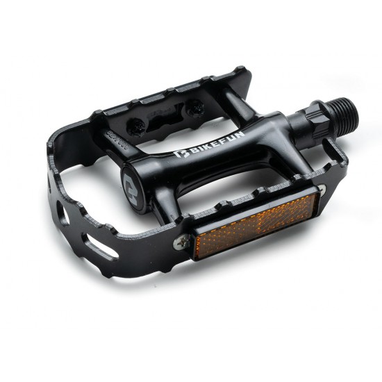 Pedale BIKEFUN FORESTER MTB alu, argintiu-negru - M248