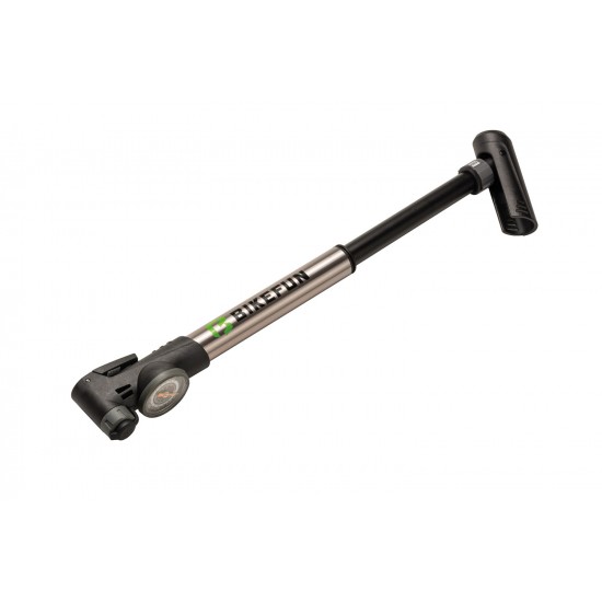 Pompă BIKEFUN CHINOOK GAUGE HV/HT mini alu, cu manometru, argintiu Pompă BIKEFUN CHINOOK GAUGE HV/HT mini alu, cu manometru, argintiu - GP-993
