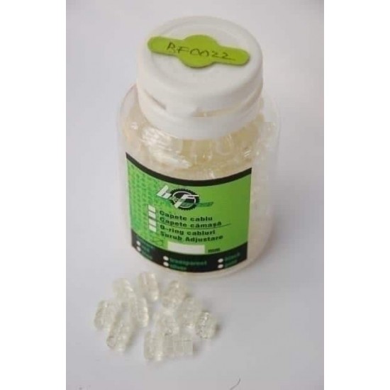 Protectie cablu - pt. cablu de 1 2 mm transparent 200buc Protectie cablu - pentru cablu de 1 2 mm transparent 200 bucati